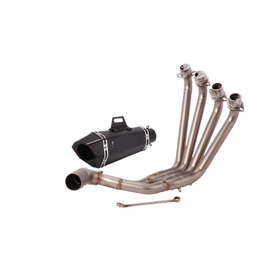 Auspuff Verbindungsrohr Für CB650F CB650R CBR650 CBR650F 2014-2022 Motorradauspuff Volle Front Mid Link Pipe Escape 51mm Moto Schalldämpfer(Color a5) von LIDWF
