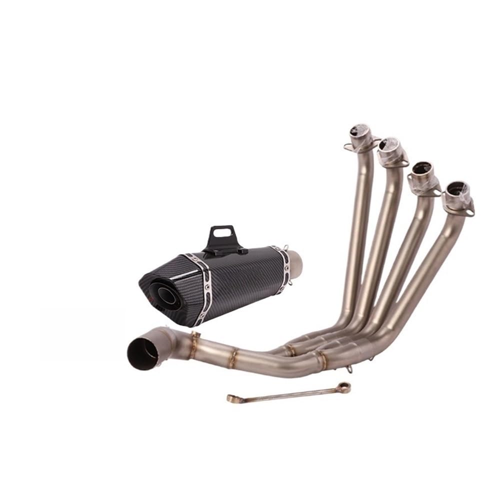 Auspuff Verbindungsrohr Für CB650F CB650R CBR650 CBR650F 2014-2022 Motorradauspuff Volle Front Mid Link Pipe Escape 51mm Moto Schalldämpfer(Color f) von LIDWF