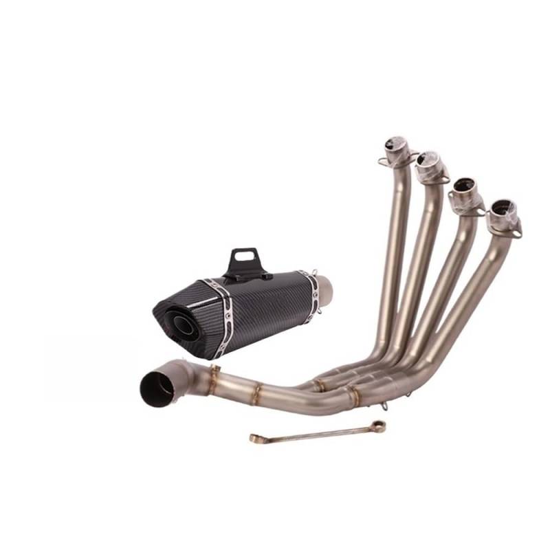 Auspuff Verbindungsrohr Für CB650F CB650R CBR650 CBR650F 2014-2022 Motorradauspuff Volle Front Mid Link Pipe Escape 51mm Moto Schalldämpfer(Color f) von LIDWF