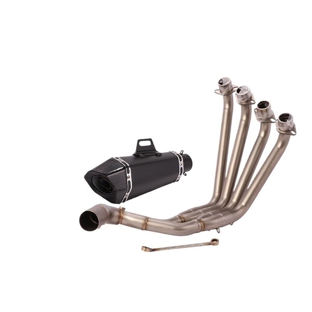 Auspuff Verbindungsrohr Für CB650F CB650R CBR650 CBR650F 2014-2022 Motorradauspuff Volle Front Mid Link Pipe Escape 51mm Moto Schalldämpfer(Color h) von LIDWF