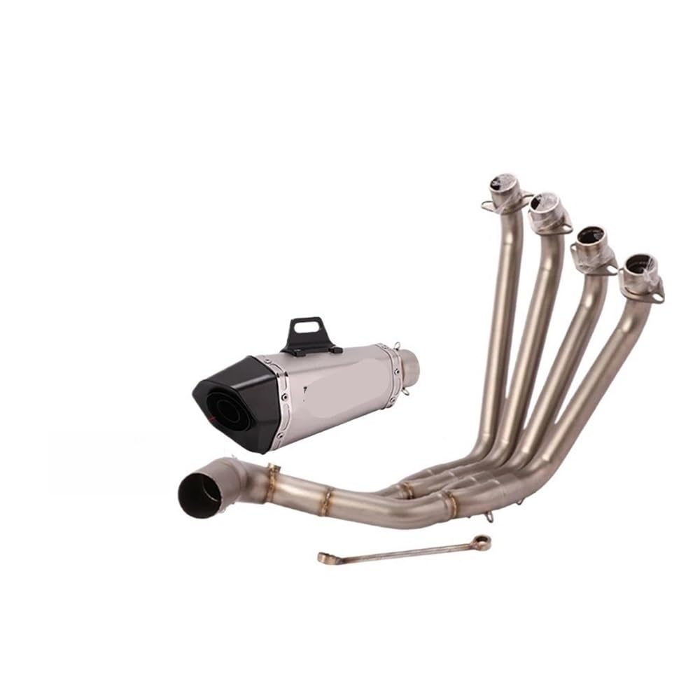 Auspuff Verbindungsrohr Für CB650F CB650R CBR650 CBR650F 2014-2022 Motorradauspuff Volle Front Mid Link Pipe Escape 51mm Moto Schalldämpfer(Color v) von LIDWF