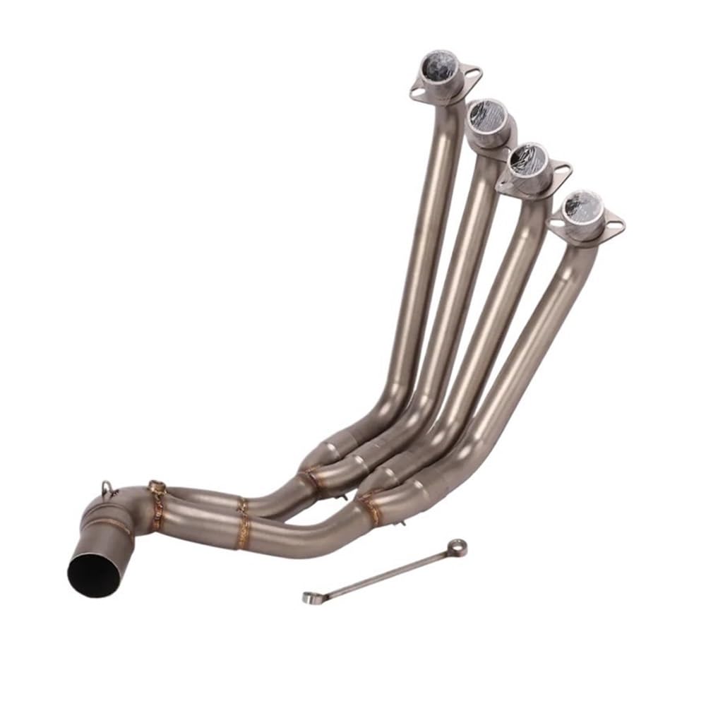 Auspuff Verbindungsrohr Für CB650F CB650R CBR650 CBR650F 2014-2022 Motorradauspuff Volle Front Mid Link Pipe Escape 51mm Moto Schalldämpfer(Front Link Pipe) von LIDWF
