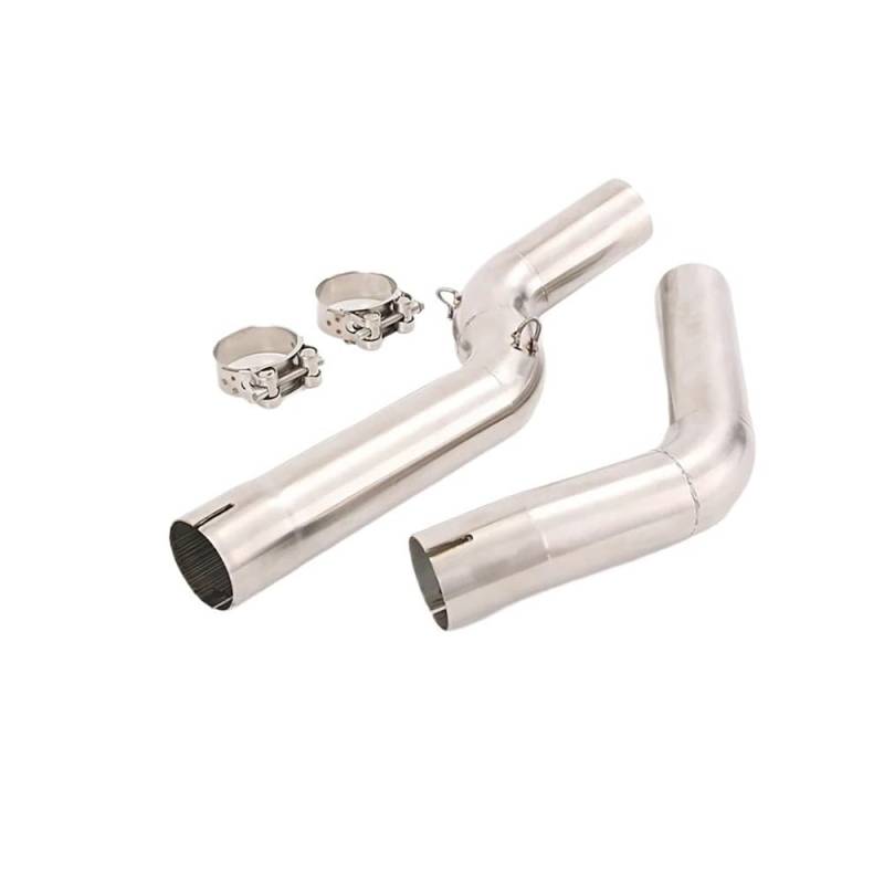 Auspuff Verbindungsrohr Für CBR600 F5 2003-2020 Jahre Motorradauspuff Mittelanschlussrohr Slip On 51mm Schalldämpfer Edelstahlrohr(Model B) von LIDWF