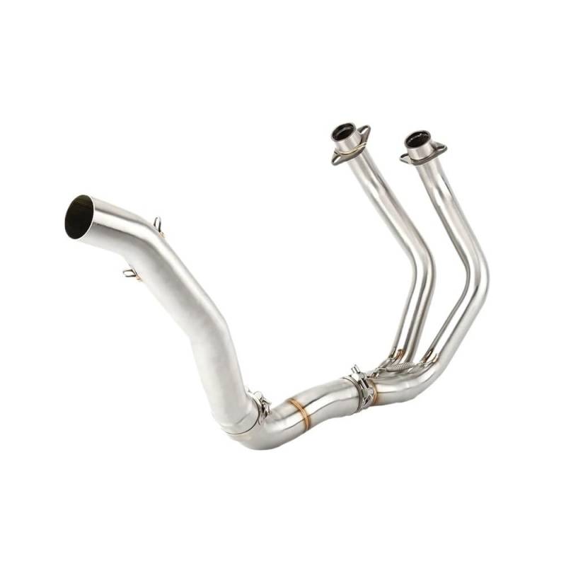 Auspuff Verbindungsrohr Für R7 2021 2022 2023 YZF R7 YZF-R7 Escape Motorrad Auspuff Schalldämpfer Header Hohe Ebene Link Rohr 51mm Slip-auf von LIDWF