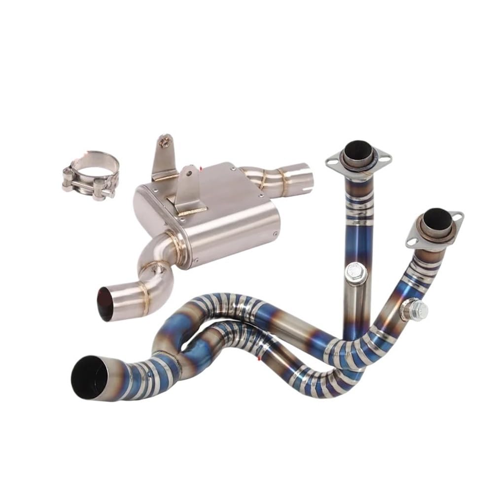 Auspuff Verbindungsrohr Für Sprot 700Clx Clx-700 Clx700 2020-2023 Volle Motorrad Auspuff Vorne Mitte Link Rohr Gegendruck Paket Flucht(Type B) von LIDWF