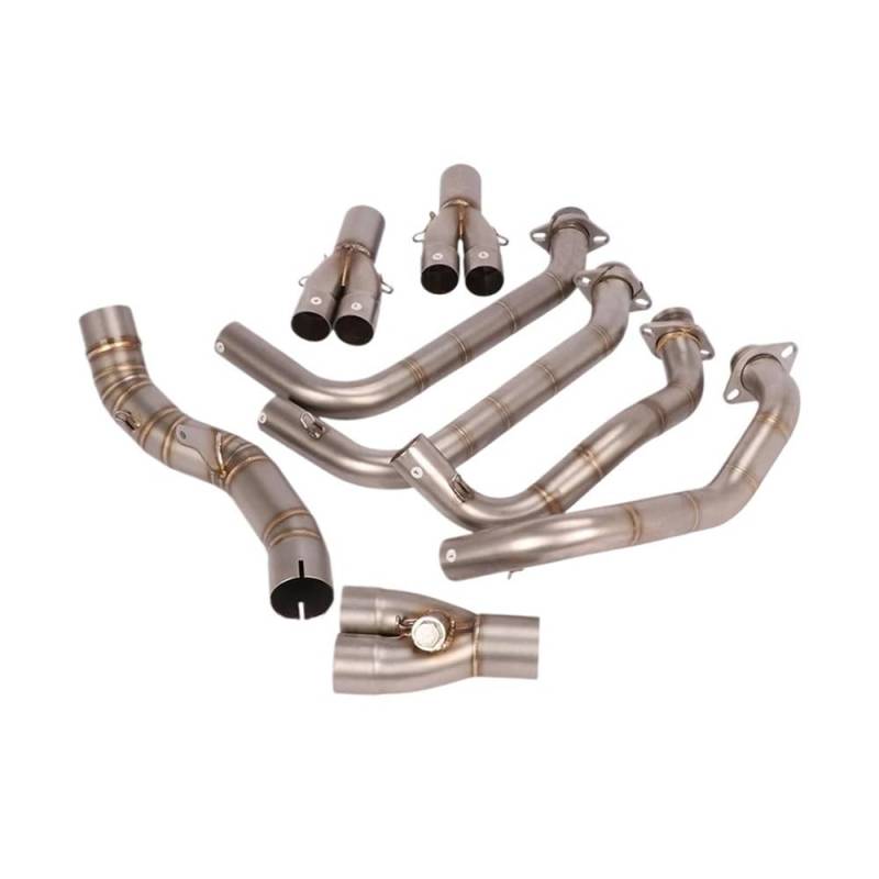 Auspuff Verbindungsrohr Motorrad Auspuff Flucht Moto Header Vorne Mitte Link Rohr Slip Auf Für Z1000 Für NI&nja 1000 2010-2020 Z1000 SX 2010-2020 von LIDWF