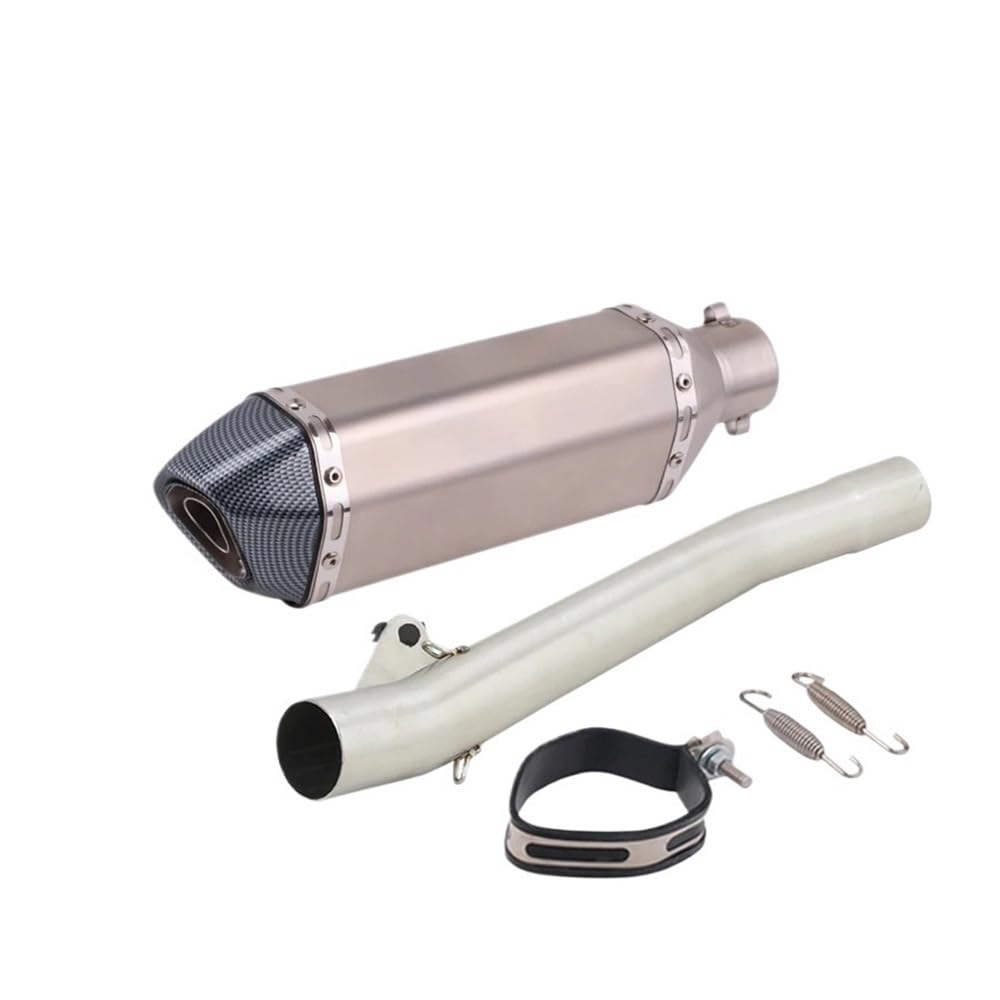 Auspuff Verbindungsrohr Motorradauspuff Mittelverbindungsrohr Verbinden 50,8 MM Carbonfaser-Schalldämpfer Escape Moto Slip Für Ba&ndit GSF600 600 1995-2006(D-No Laser) von LIDWF