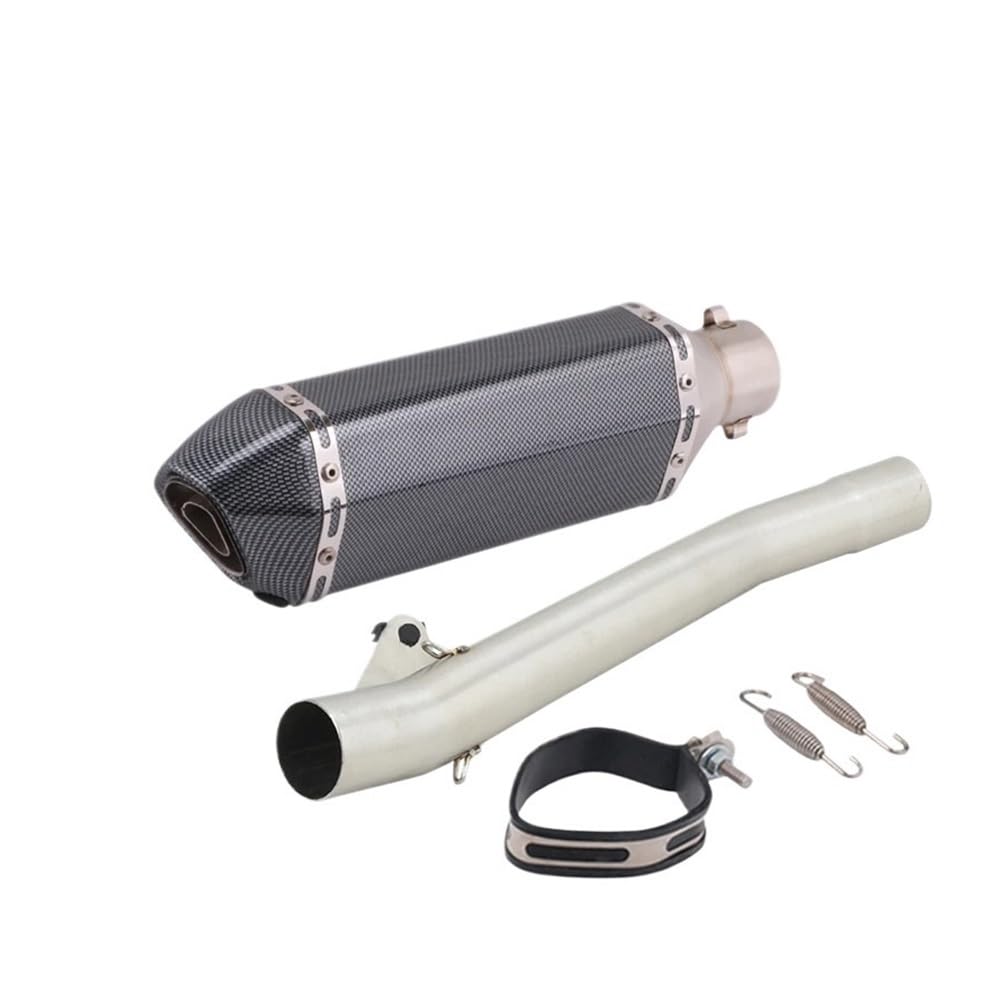 Auspuff Verbindungsrohr Motorradauspuff Mittelverbindungsrohr Verbinden 50,8 MM Carbonfaser-Schalldämpfer Escape Moto Slip Für Ba&ndit GSF600 600 1995-2006(F-No Laser) von LIDWF