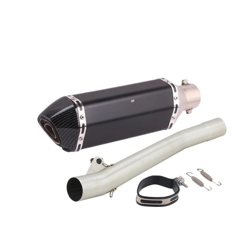 Auspuff Verbindungsrohr Motorradauspuff Mittelverbindungsrohr Verbinden 50,8 MM Carbonfaser-Schalldämpfer Escape Moto Slip Für Ba&ndit GSF600 600 1995-2006(G-with Laser) von LIDWF