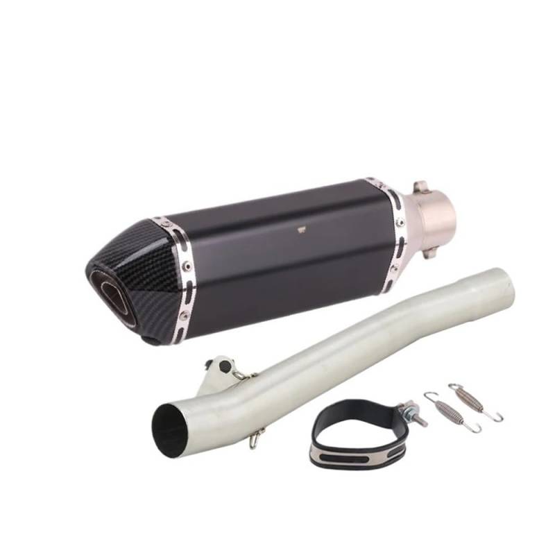 Auspuff Verbindungsrohr Motorradauspuff Mittelverbindungsrohr Verbinden 50,8 MM Carbonfaser-Schalldämpfer Escape Moto Slip Für Ba&ndit GSF600 600 1995-2006(G-with Laser) von LIDWF