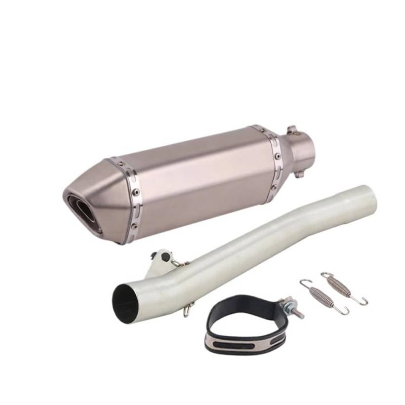 Auspuff Verbindungsrohr Motorradauspuff Mittelverbindungsrohr Verbinden 50,8 MM Carbonfaser-Schalldämpfer Escape Moto Slip Für Ba&ndit GSF600 600 1995-2006(H-No Laser) von LIDWF