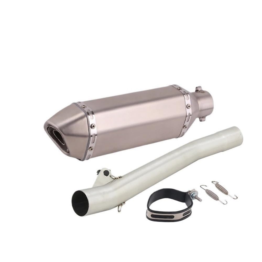 Auspuff Verbindungsrohr Motorradauspuff Mittelverbindungsrohr Verbinden 50,8 MM Carbonfaser-Schalldämpfer Escape Moto Slip Für Ba&ndit GSF600 600 1995-2006(H-with Laser) von LIDWF
