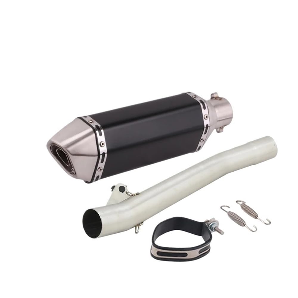 Auspuff Verbindungsrohr Motorradauspuff Mittelverbindungsrohr Verbinden 50,8 MM Carbonfaser-Schalldämpfer Escape Moto Slip Für Ba&ndit GSF600 600 1995-2006(J-No Laser) von LIDWF