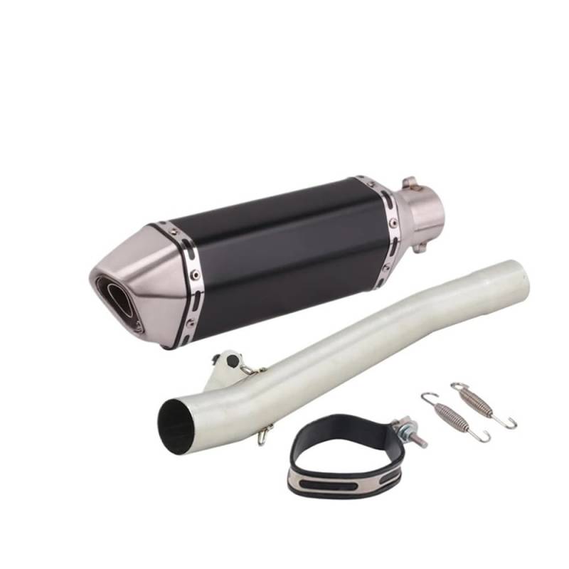 Auspuff Verbindungsrohr Motorradauspuff Mittelverbindungsrohr Verbinden 50,8 MM Carbonfaser-Schalldämpfer Escape Moto Slip Für Ba&ndit GSF600 600 1995-2006(J-No Laser) von LIDWF
