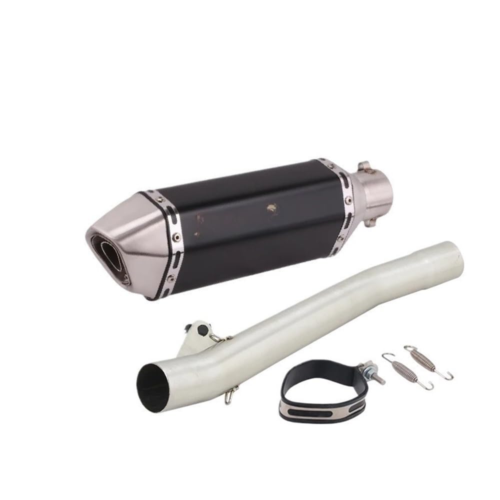 Auspuff Verbindungsrohr Motorradauspuff Mittelverbindungsrohr Verbinden 50,8 MM Carbonfaser-Schalldämpfer Escape Moto Slip Für Ba&ndit GSF600 600 1995-2006(J-with Laser) von LIDWF