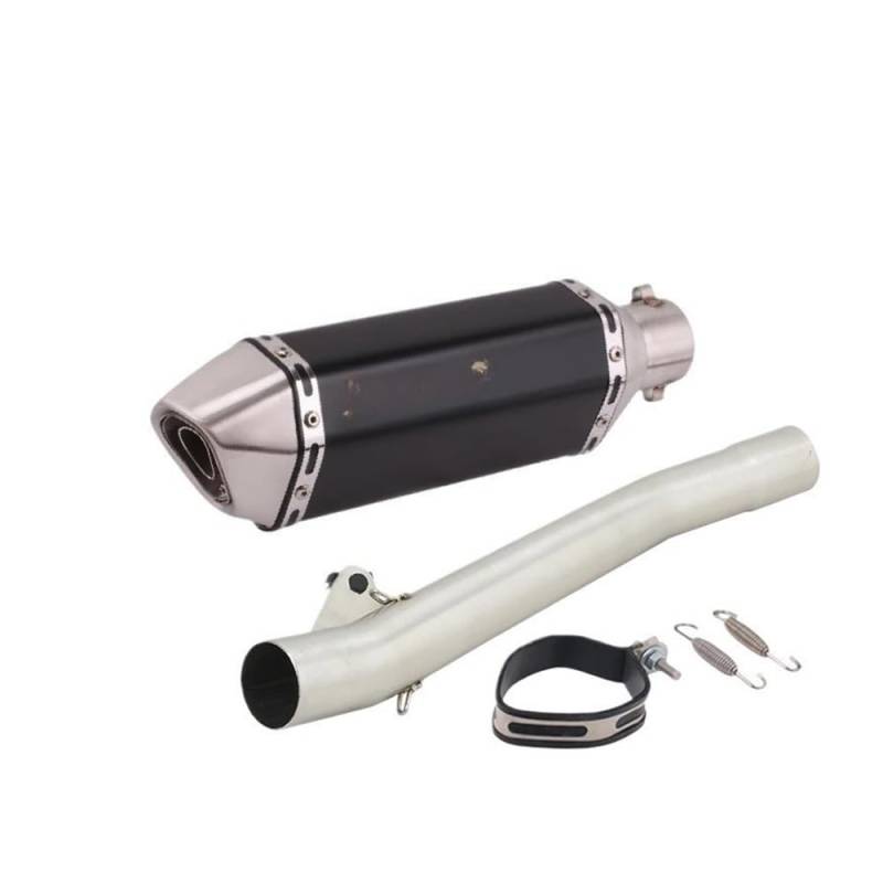Auspuff Verbindungsrohr Motorradauspuff Mittelverbindungsrohr Verbinden 50,8 MM Carbonfaser-Schalldämpfer Escape Moto Slip Für Ba&ndit GSF600 600 1995-2006(J-with Laser) von LIDWF