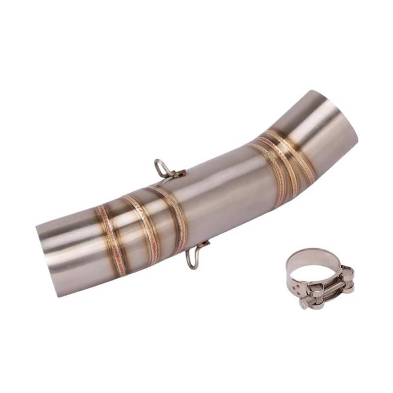 Auspuff Verbindungsrohr Slip-On Für NX500 NX 500 2024 Jahr Motorrad Auspuff Flucht Edelstahl Mittleren Link Rohr Anschluss 51mm Schalldämpfer von LIDWF
