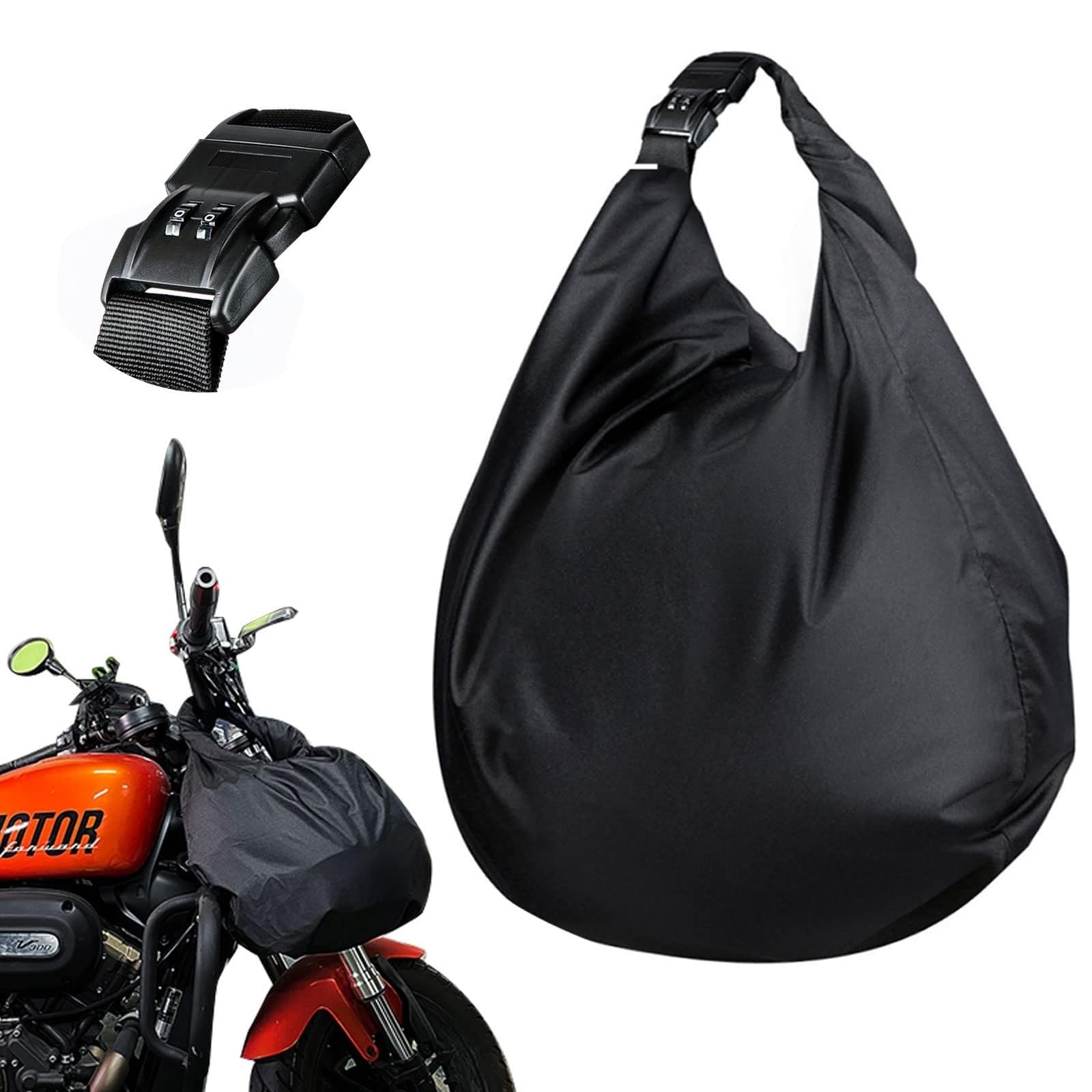 LIFEDYLUK 30L Abschließbare Helmtasche Große, Oxford Helmtasche Motorradhelm Abschließbar, Helmbeutel Helmsack Helmtasche Abschließbar für Motorradhelm, Fahrradhelme, Skihelme, Basketball, Fitness von LIFEDYLUK