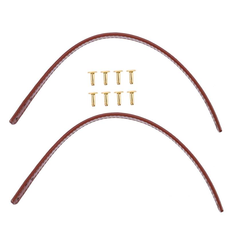 LIFKOME 1Paar PU Leder Handtaschenhenkel Robuste Und Weiche Tragegriffe Mit Rivets Für DIY Handtaschen Oder Beschädigte Gurte von LIFKOME
