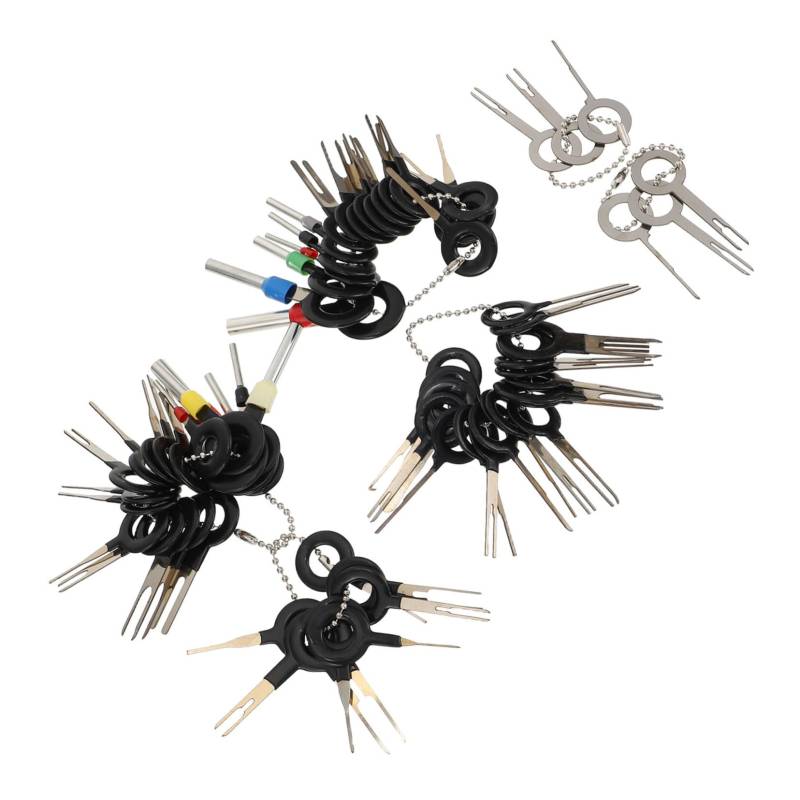 LIFKOME 73Stücke Teiliges Werkzeugset Zum Entfernen Von Autoklemmen Terminal Puller Kit Für Autos Motorräder Und Haushaltsgeräte Hochwertige Und Kunststoffkonstruktion Für Langlebige von LIFKOME