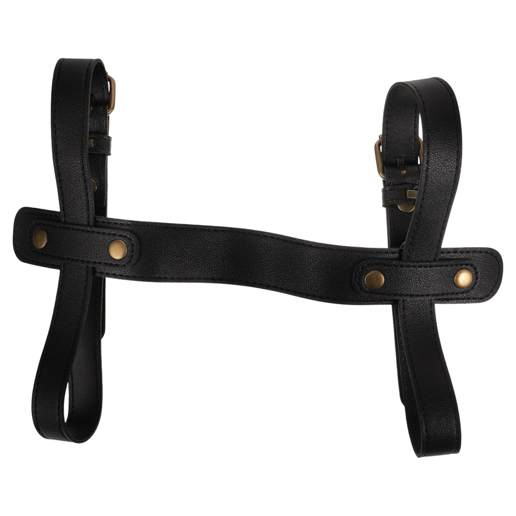 LIFKOME Tragegurte Für Decken Aus Pu-Leder Einfach Zu Verwenden Zum Tragen Von Picknickdecken Campingmatten Outdoor-teppichen Schwarz von LIFKOME