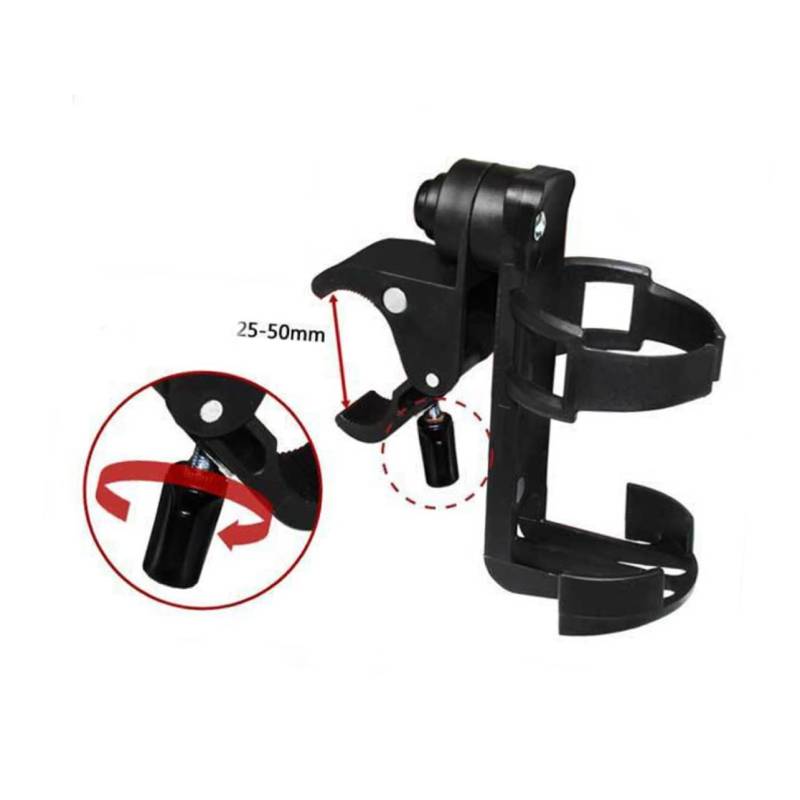 LIFKOME Universeller Getränkehalter Für Kinderwagen Multifunktionales Flaschenhalter Rack Für Kinderwagen Fahrräder Mountainbikes Zu Installieren von LIFKOME