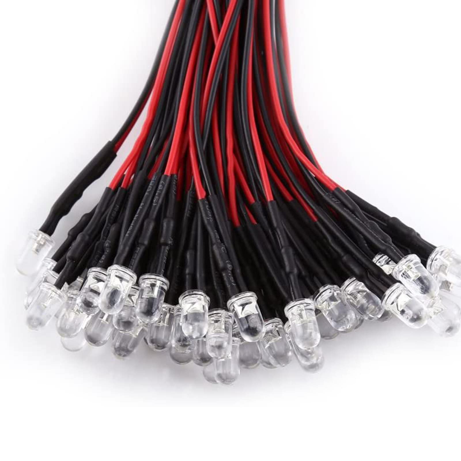 20 Stück 3V 5V 12V 24V DC 3mm/5mm Rot/Grün/Blau/RGB Runde Vorverdrahtete Wasserklare LED Vorverdrahtete Verdrahtete Dioden Automodellleuchten,rot,24 V 3 Mm Klare Linse 20 Stück 3V 5V 12V 24V DC 3mm/5mm Rot/Grün/Blau/RGB Runde Vorverdrahtete Wasserklare LED Vorverdrahtete Verdrahtete Dioden Automodellleuchten,rot,24 V 3 Mm Klare Linse von LIGHBIB
