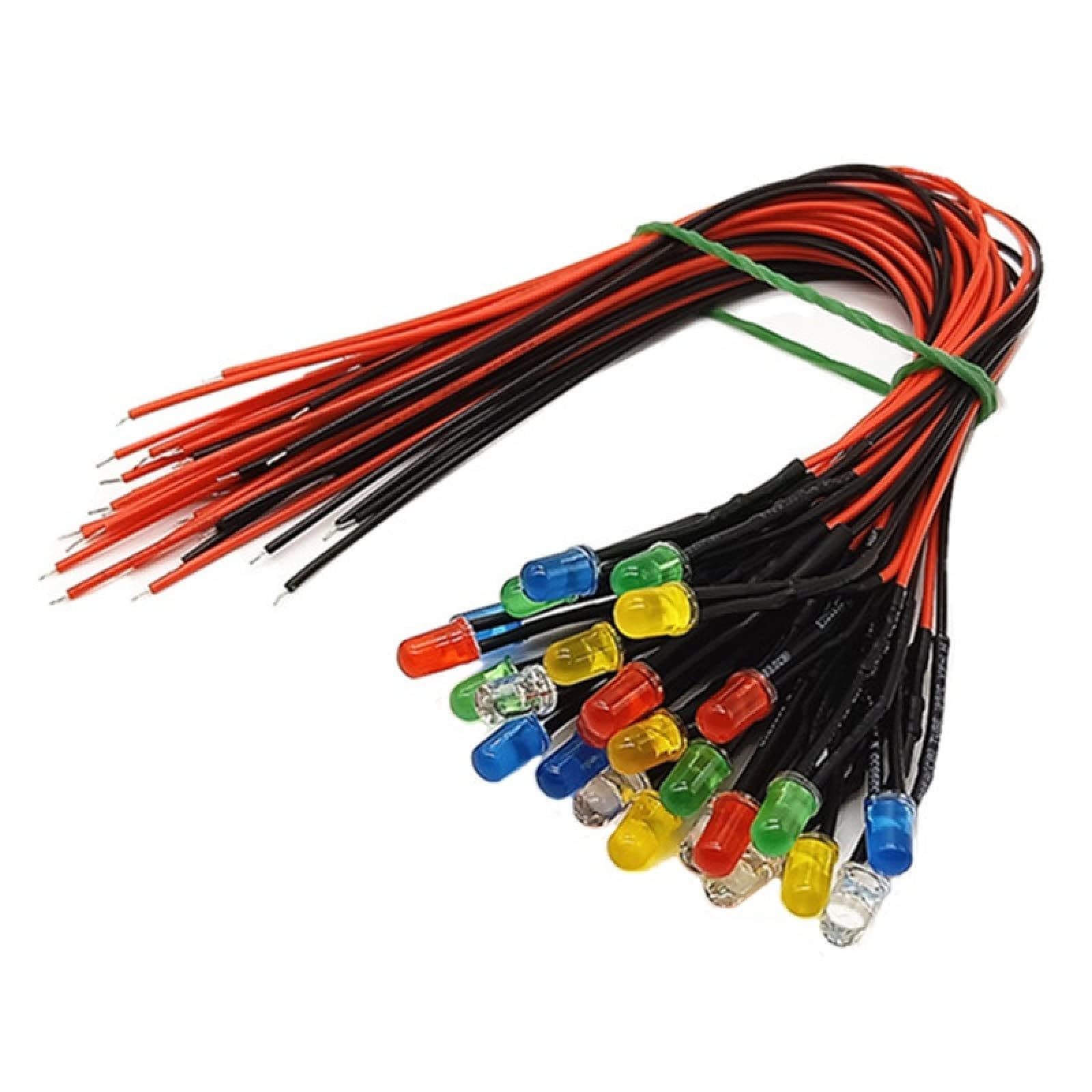 20 Stück 3V 5V 12V 24V DC 3mm/5mm Rot/Grün/Blau/RGB Runde Vorverdrahtete Wasserklare LED Vorverdrahtete Verdrahtete Dioden Automodellleuchten,rot,24V 5mm Klare Linse 20 Stück 3V 5V 12V 24V DC 3mm/5mm Rot/Grün/Blau/RGB Runde Vorverdrahtete Wasserklare LED Vorverdrahtete Verdrahtete Dioden Automodellleuchten,rot,24V 5mm Klare Linse von LIGHBIB
