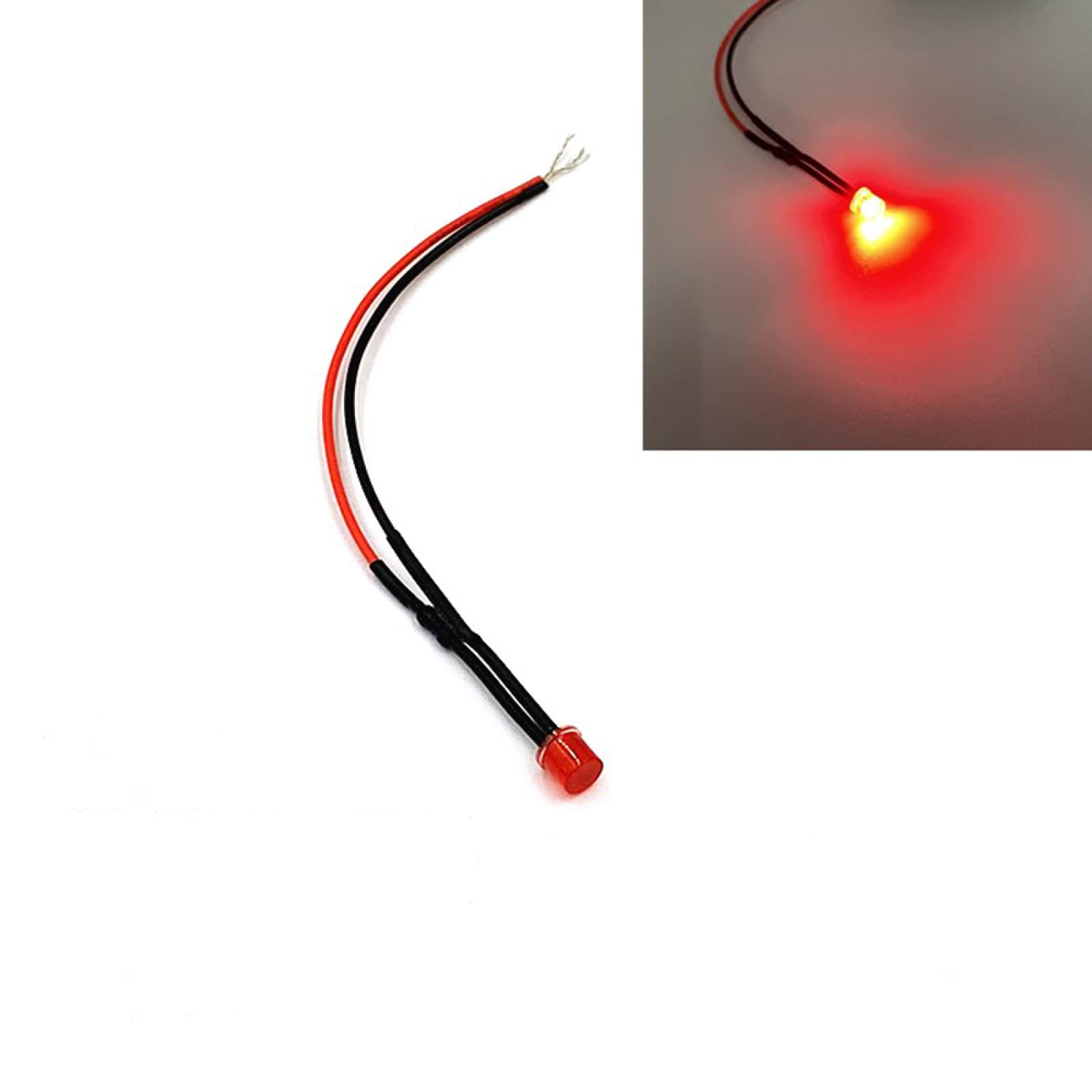 20 Stück 5 Mm Vorverdrahtete Flat Top Weitwinkel-LEDs 3 V-220 V Ultrahelle LED-Leuchtdioden-Birnenlichter Weiß Blau Gelb Grün Rot,Rot,3V 20 Stück 5 Mm Vorverdrahtete Flat Top Weitwinkel-LEDs 3 V-220 V Ultrahelle LED-Leuchtdioden-Birnenlichter Weiß Blau Gelb Grün Rot,Rot,3V von LIGHBIB