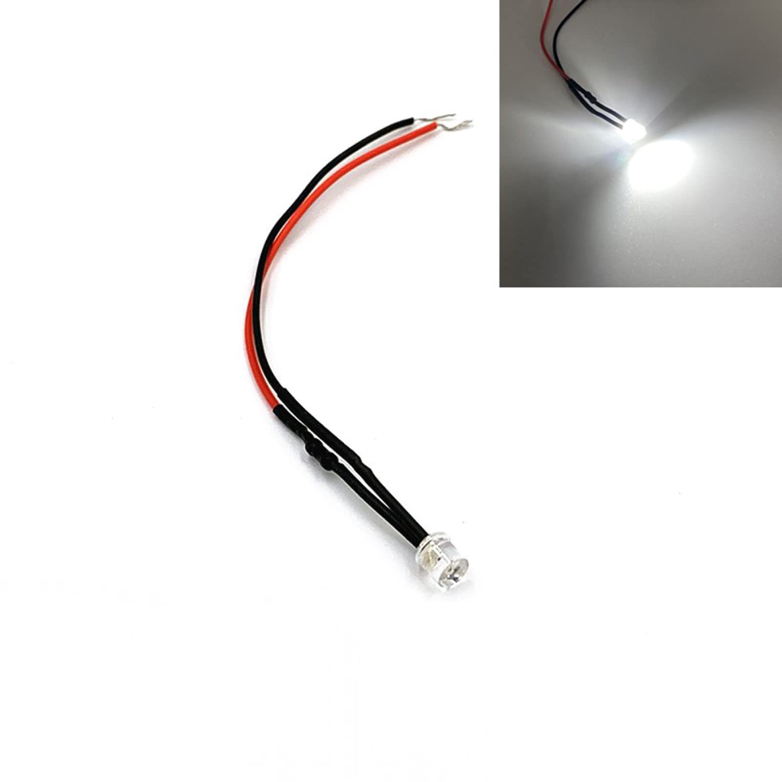LIGHBIB 20 Stück 5 Mm Vorverdrahtete Flat Top Weitwinkel-LEDs 3 V-220 V Ultrahelle LED-Leuchtdioden-Birnenlichter Weiß Blau Gelb Grün Rot,Weiß,3V LIGHBIB 20 Stück 5 Mm Vorverdrahtete Flat Top Weitwinkel-LEDs 3 V-220 V Ultrahelle LED-Leuchtdioden-Birnenlichter Weiß Blau Gelb Grün Rot,Weiß,3V von LIGHBIB