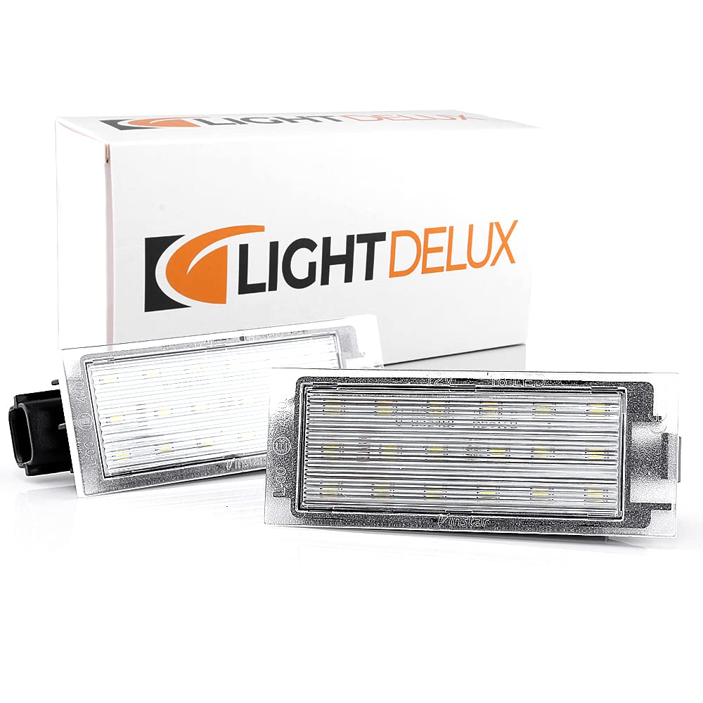 LED Kennzeichenbeleuchtung PLUG&PLAY Canbus ohne Fehlermeldung mit Zulassung V-032401 von LIGHTDELUX