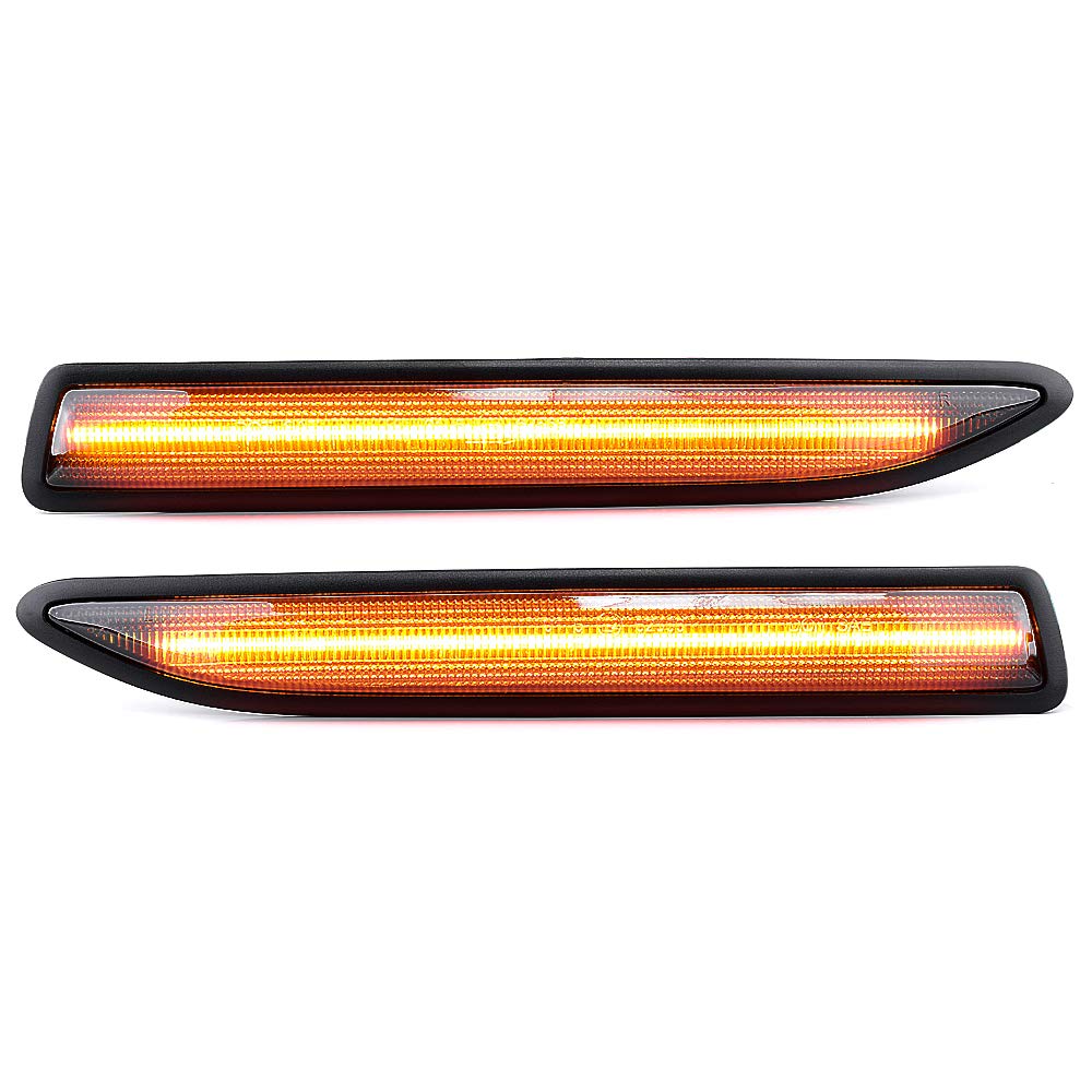 LIGHTDELUX Ersatz für 2 X LED Blinker Seitenblinker Blinkleuchte Kotflügel-Blinker Black Vision mit E-Prüfzeichen Links Rechts V-1707087 LIGHTDELUX Ersatz für 2 X LED Blinker Seitenblinker Blinkleuchte Kotflügel-Blinker Black Vision mit E-Prüfzeichen Links Rechts V-1707087 von LIGHTDELUX
