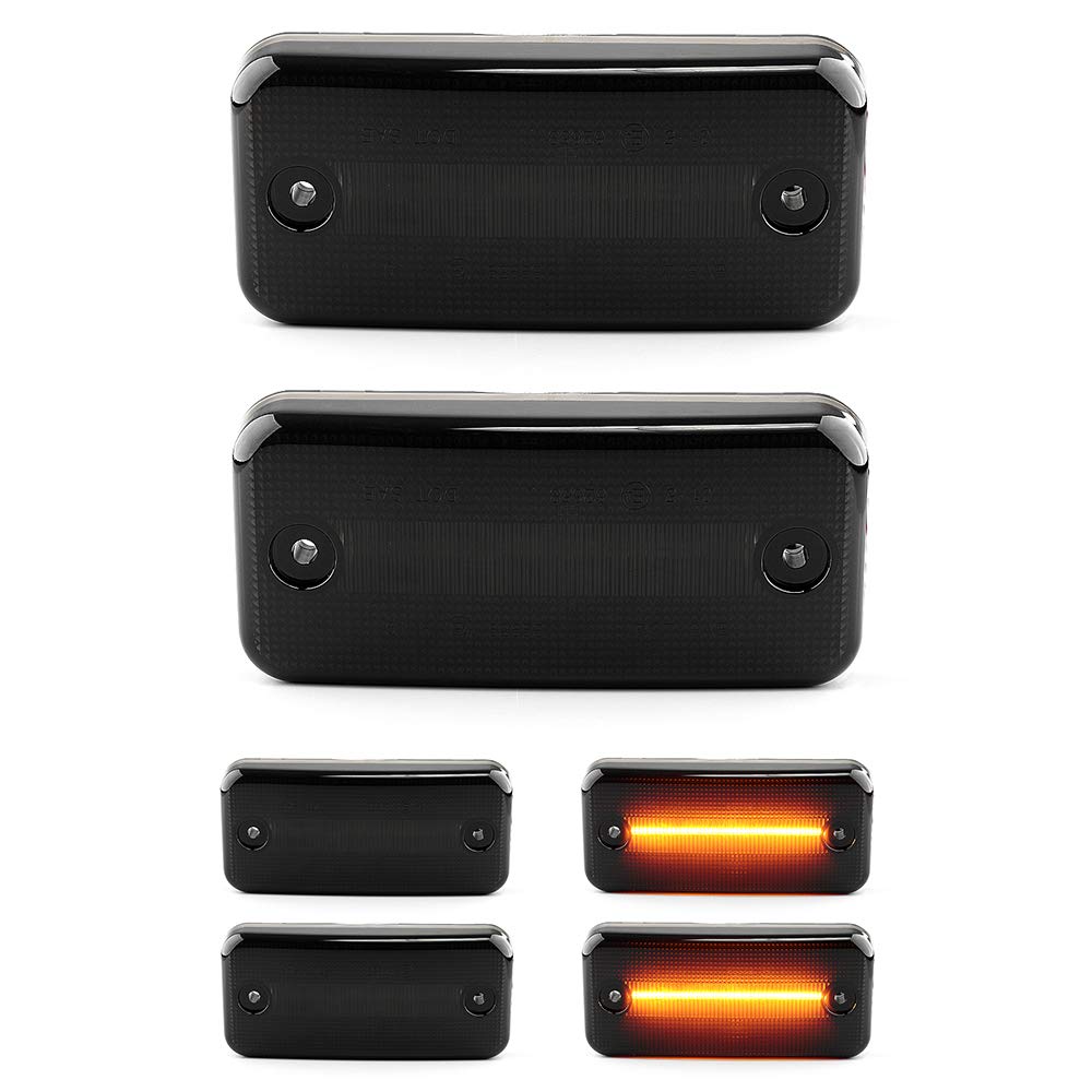 LIGHTDELUX Ersatz für 2 X LED Seiten-Markierungs-Leuchte Begrenzungsleuchte mit E4-Prüfzeichen Black Vision V-174406 LIGHTDELUX Ersatz für 2 X LED Seiten-Markierungs-Leuchte Begrenzungsleuchte mit E4-Prüfzeichen Black Vision V-174406 von LIGHTDELUX