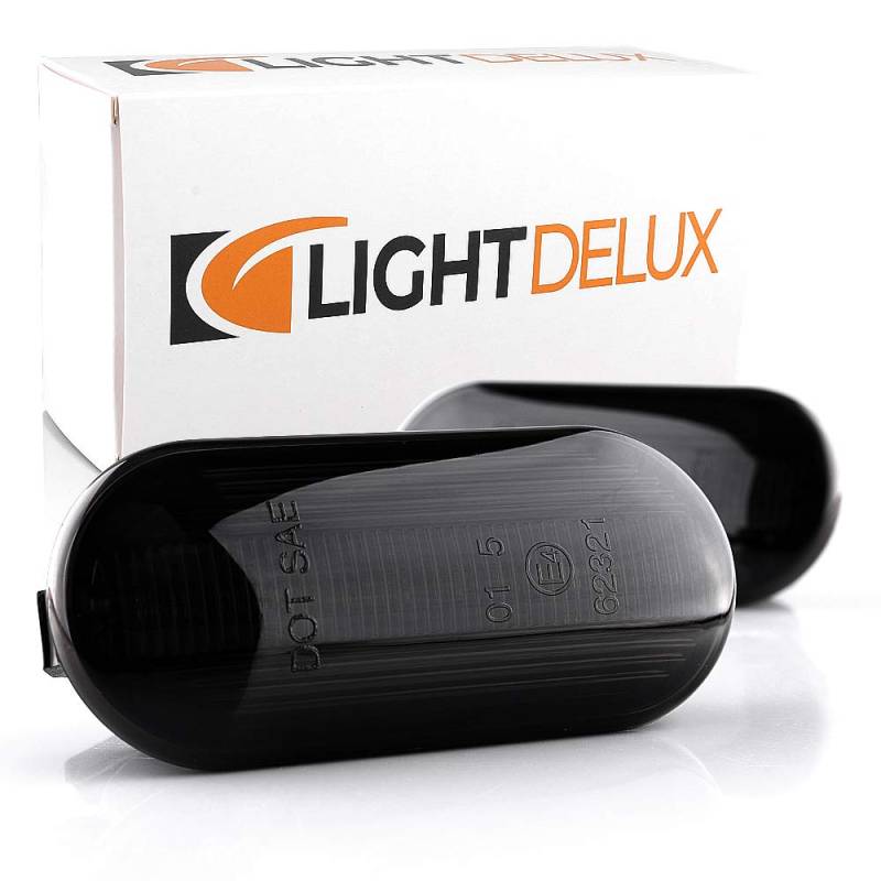 LIGHTDELUX Ersatz für 2 x LED Blinkleuchte Blinker Seitenblinker links rechts ohne Fehlermeldung Black Vision V-170634 von LIGHTDELUX