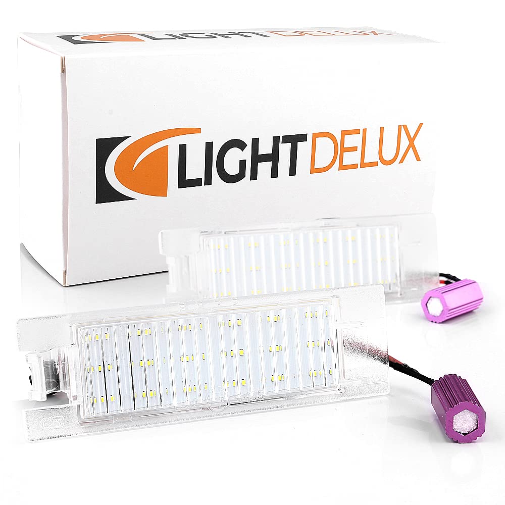 LIGHTDELUX LED Kennzeichenbeleuchtung Nummernschildbeleuchtung Canbus Plug&Play (Fiat 500L) von LIGHTDELUX
