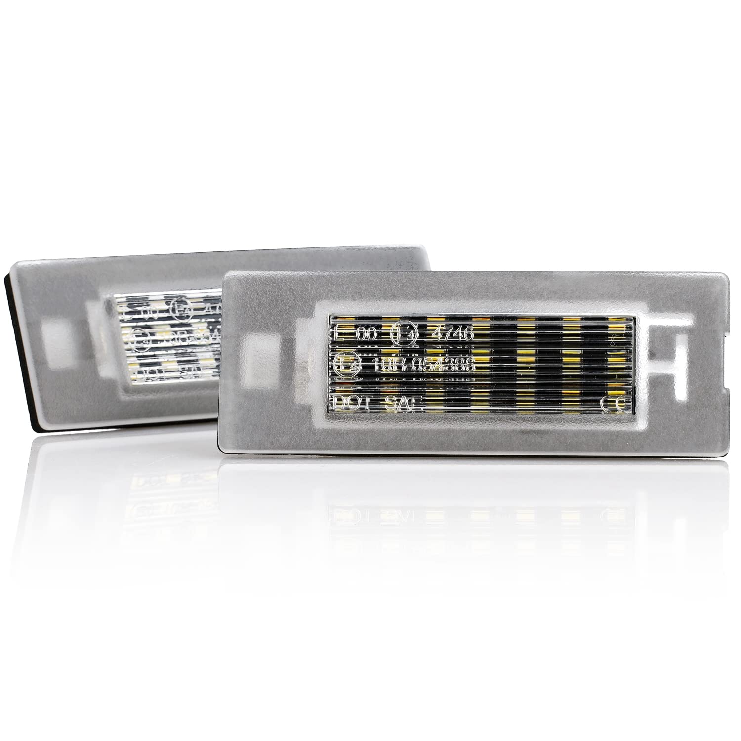 LIGHTDELUX LED Kennzeichenbeleuchtung Nummernschildbeleuchtung Canbus Plug&Play ersatz für Fiat Panda MK3, MK4 V-03441901 von LIGHTDELUX