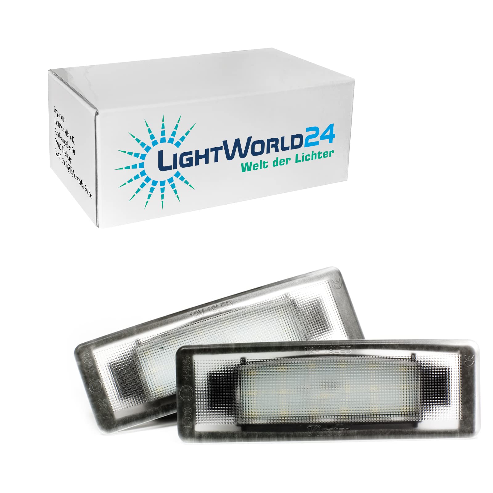 LIGHTWOLD24 SMD LED Kennzeichenbeleuchtung Nummernschildbeleuchtung geeignet für Tucson / i40 /Sportage/Ceed/Proceed/Ceed GT/Stonic/e-Soul mit E-Prüfzeichen 2 Stück LIGHTWOLD24 SMD LED Kennzeichenbeleuchtung Nummernschildbeleuchtung geeignet für Tucson / i40 /Sportage/Ceed/Proceed/Ceed GT/Stonic/e-Soul mit E-Prüfzeichen 2 Stück von LIGHTWORLD24 Welt der Lichter