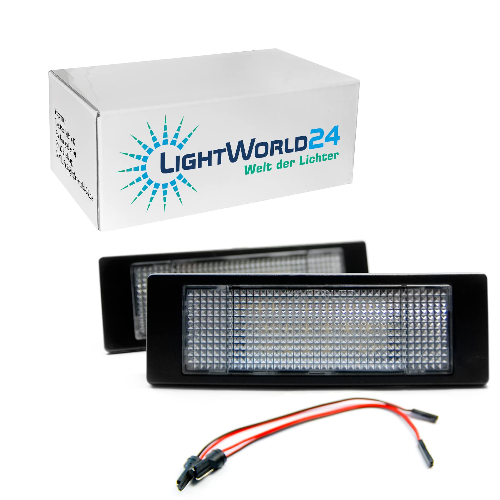 LIGHTWORLD24 LED Kennzeichenbeleuchtung Glühbirnen Nummernschildbeleuchtung SMD mit CanBus Fehlerfrei 6000K Kompatibel mit BMW E63 E64 E81 E87 E86 Mini R55 R60 R61 2 Stück LIGHTWORLD24 LED Kennzeichenbeleuchtung Glühbirnen Nummernschildbeleuchtung SMD mit CanBus Fehlerfrei 6000K Kompatibel mit BMW E63 E64 E81 E87 E86 Mini R55 R60 R61 2 Stück von LIGHTWORLD24 Welt der Lichter