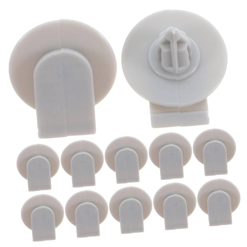 LIGIGWASH 20 Stück Dekorationsclip Auto Kunststoffnieten Befestigungselemente Vordere Stoßstangenclips Autozubehör Auto Stoßfänger Clips Befestigungselemente Für Autoclips Light Grey Plastik von LIGIGWASH
