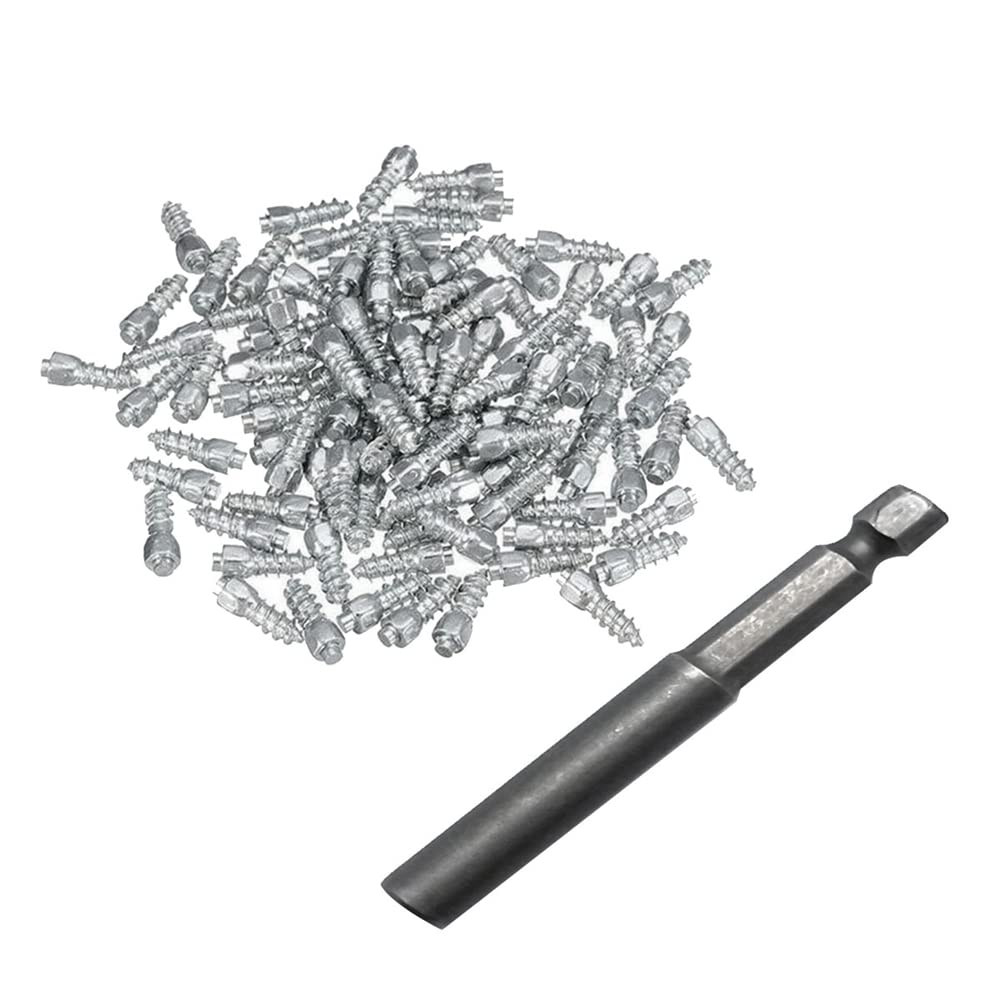 9 mm Reifenstollen Hartmetallschraube Anti-Eis-Reifen-Bolzenschrauben für Auto/SUV/ATV/UTV 9 mm Reifenstollen Hartmetallschraube Anti-Eis-Reifen-Bolzenschrauben für Auto/SUV/ATV/UTV von LIGPUS