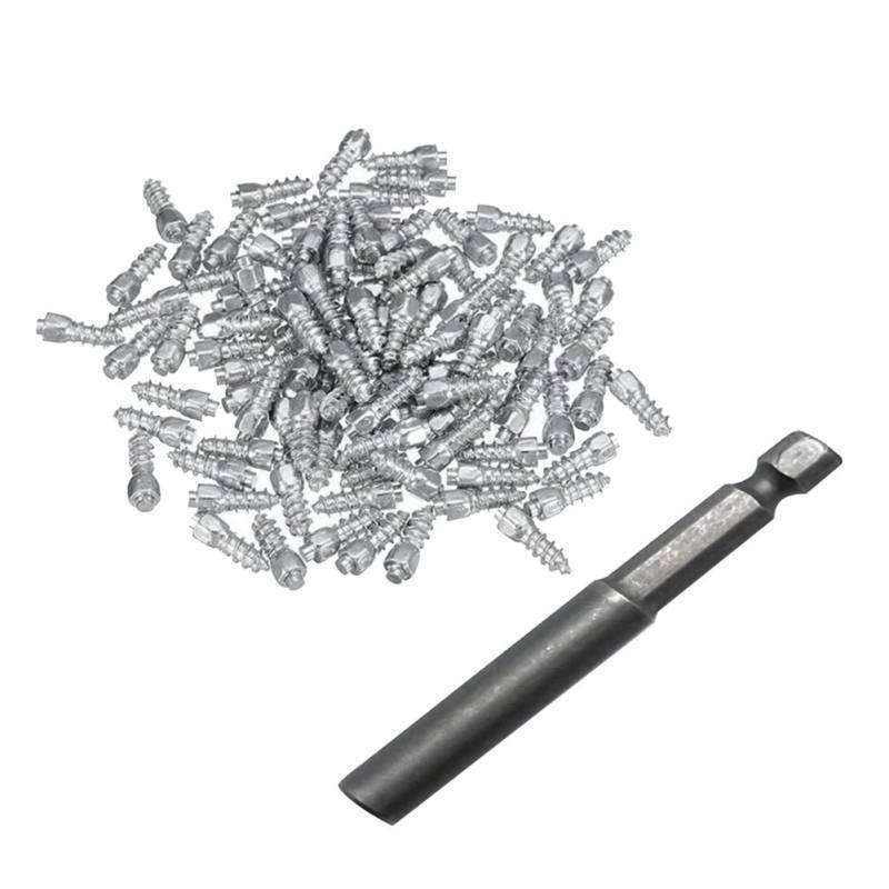 9 mm Reifenstollen Hartmetallschraube Anti-Eis-Reifen-Bolzenschrauben für Auto/SUV/ATV/UTV von LIGPUS