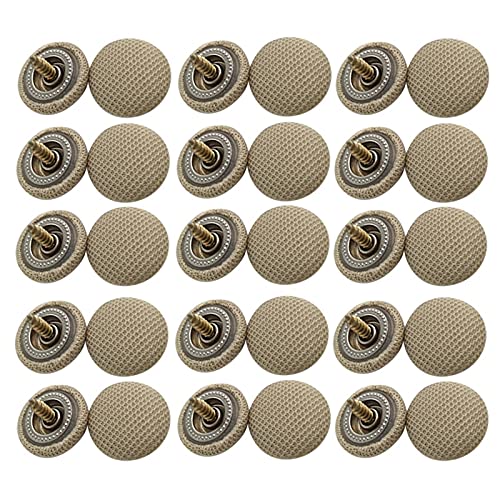 LIGUSTRUM 30 StüCk Decke Stoff Befestigung Schraube Dach Feste Schnalle Schnapp Nieten Halter Automotive Dachhimmel Reparatur Knopf Beige von LIGUSTRUM