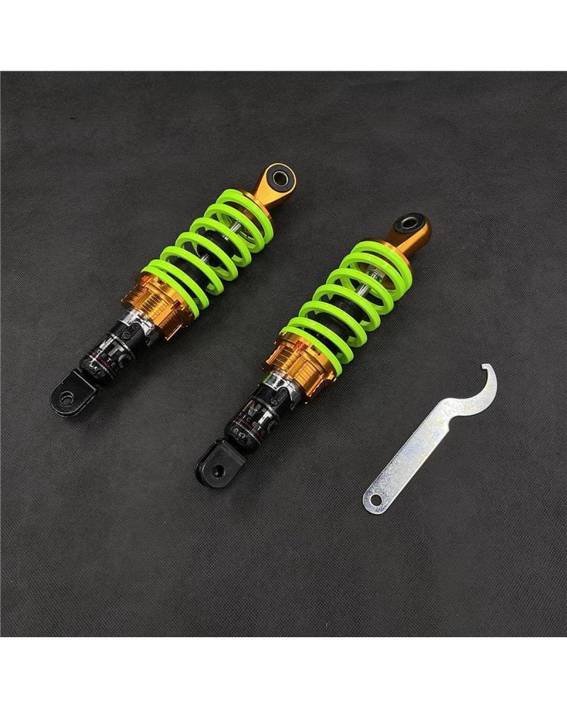 Stoßdämpfer 270 320MM Für Fuk Hallo Clever Grid Nach Fast Eagle Motorrad Moped Roller Modifizierte Stoßdämpfer Dämpfung Motorrad Stoßdämpfer(270mm Fluorescent Green Pair) von LIJHGFFA
