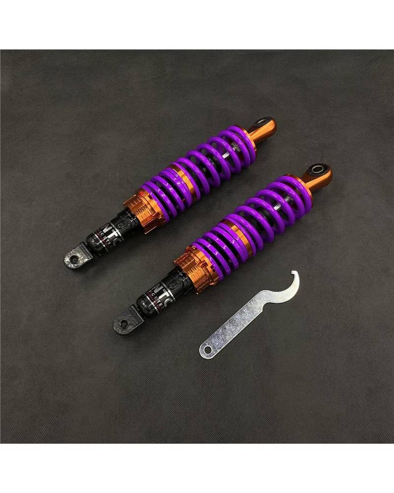 Stoßdämpfer 270 320MM Für Fuk Hallo Clever Grid Nach Fast Eagle Motorrad Moped Roller Modifizierte Stoßdämpfer Dämpfung Motorrad Stoßdämpfer(320mm Purple Pair) von LIJHGFFA