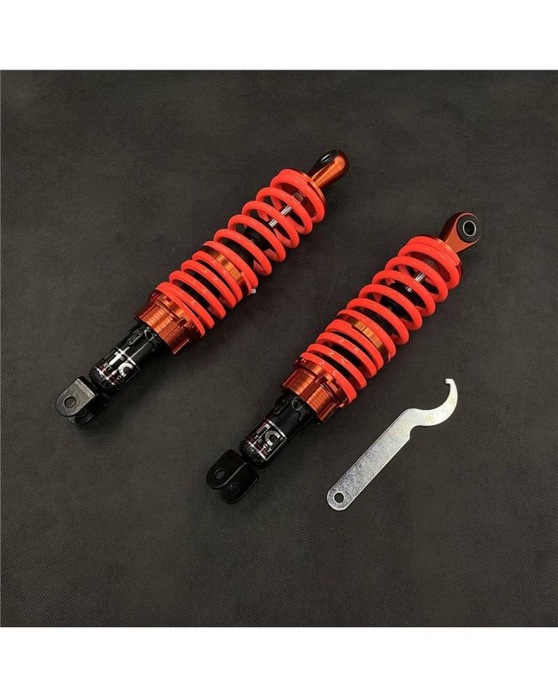 Stoßdämpfer 270 320MM Für Fuk Hallo Clever Grid Nach Fast Eagle Motorrad Moped Roller Modifizierte Stoßdämpfer Dämpfung Motorrad Stoßdämpfer(320mm Vermilion Pair) von LIJHGFFA