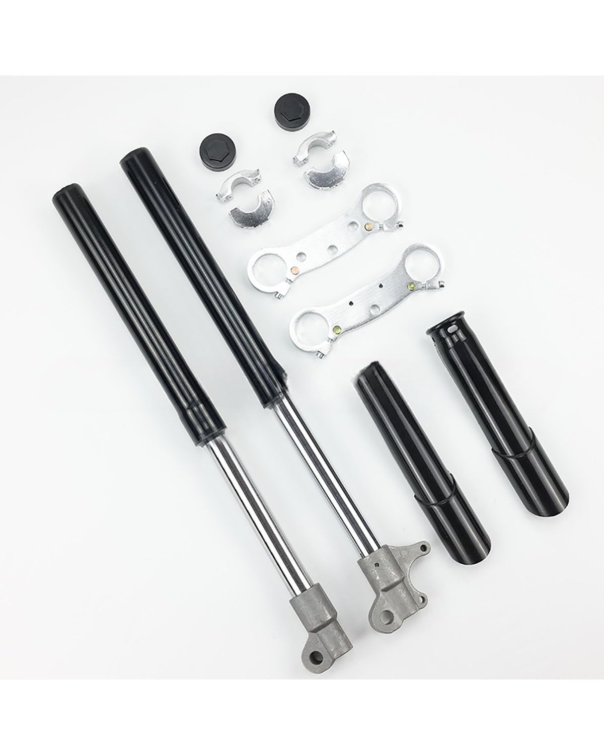 Stoßdämpfer Für 47cc 49cc 2 Takt Pocket Bike Mini Moto Moped Motocross Teil Motorrad Vorne Inverted Gabel Stoßdämpfung Suspension Kit Motorrad Stoßdämpfer(Black) von LIJHGFFA