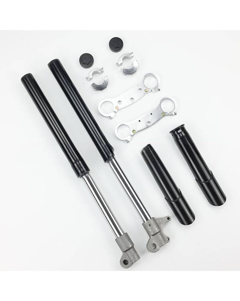 Stoßdämpfer Für 47cc 49cc 2 Takt Pocket Bike Mini Moto Moped Motocross Teil Motorrad Vorne Inverted Gabel Stoßdämpfung Suspension Kit Motorrad Stoßdämpfer(Black) von LIJHGFFA