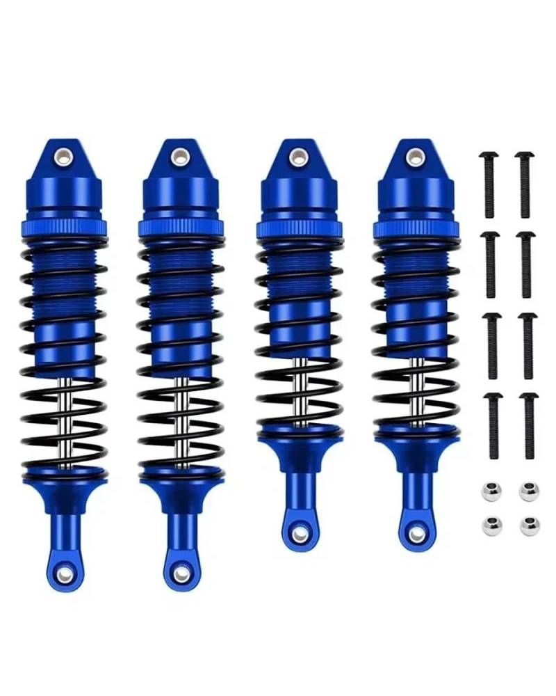 Stoßdämpfer Für Traxxas Slash 4 X 4 VXL 2WD Rustler Stampede Hoss 1/10 RC Auto Tuningteile RC Auto Metall Vorne Und Hinten Stoßdämpfer Motorrad Stoßdämpfer(Blue) von LIJHGFFA