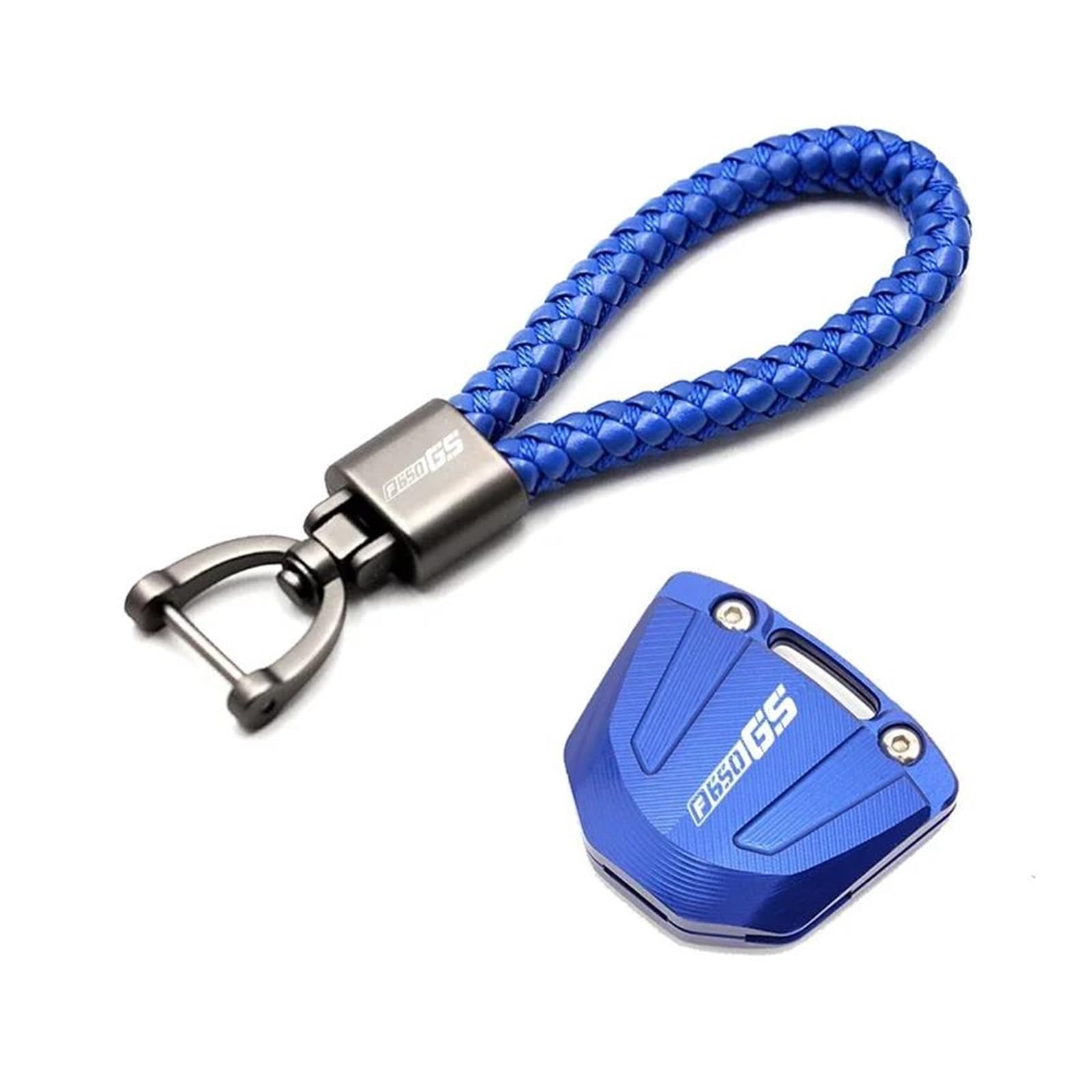 LIJUNSHANI SchlüSselgehäUse Motorrad Schlüsselanhänger Schlüsselanhänger Für BM&W F650GS F 650 F650 GS Aluminium Schlüssel Abdeckung Fall Shell Schutz(Blue2) von LIJUNSHANI