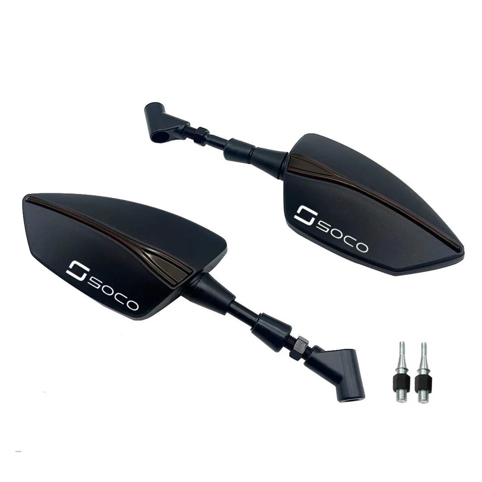 Motorradspiegel Für Super Soco TC TCmax TS TSx Motorrad Rearview Außenspiegel(Black) von LIJUNSHANI